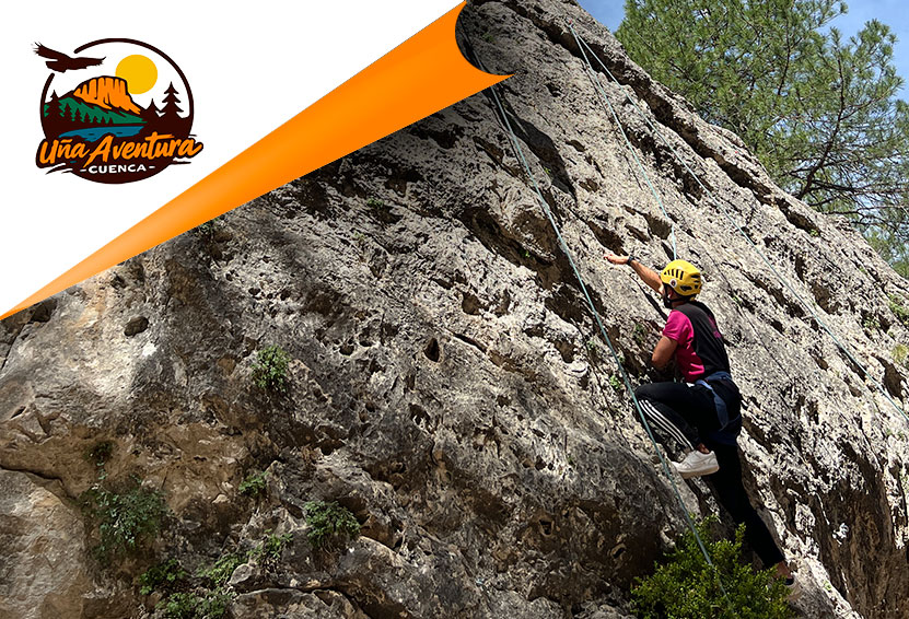 Bautizo de escalada en Cuenca